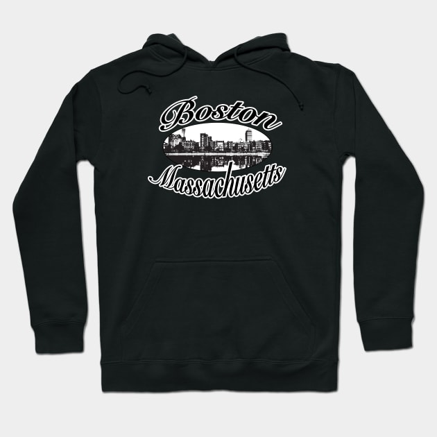 Boston Massachusetts Hoodie by ACGraphics